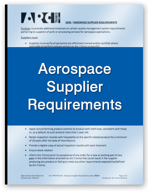 Aerospace Supplier Req Form